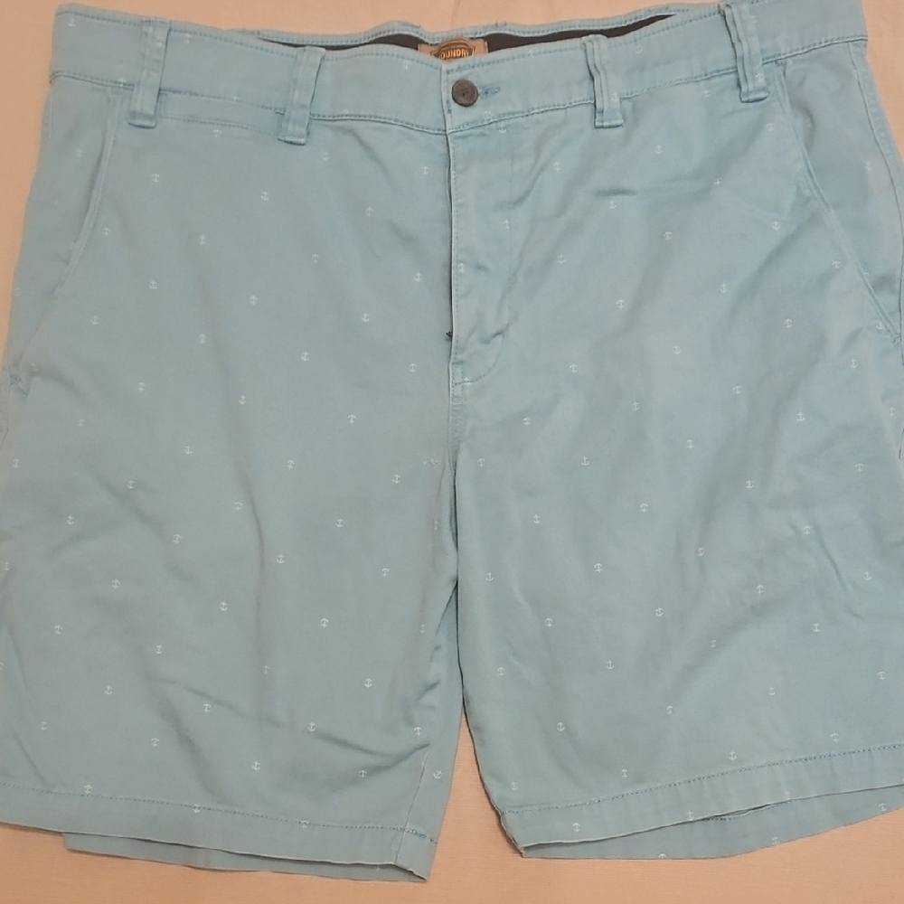 The Foundry Supply Co. Flat Front Blue Shorts for Casual Comfort